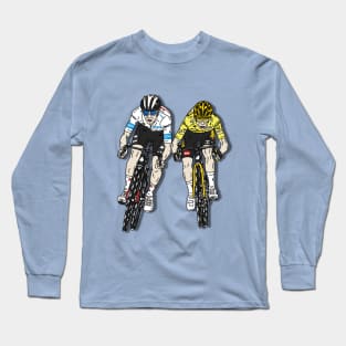 Tadej Pogacar vs Jonas Vingegaard TDF 2023 Long Sleeve T-Shirt